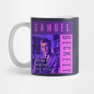 Samuel Beckett portrait and quote:  "Nothing is more real than nothing" Mug